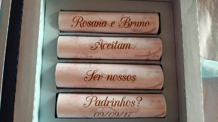 Convites para os padrinhos - 2
