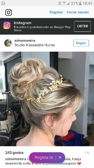 Penteado tipo coque (de lado sem marca a testa) - 2