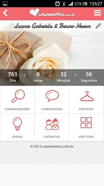 Quanto tempo falta para o seu casamento? - 1