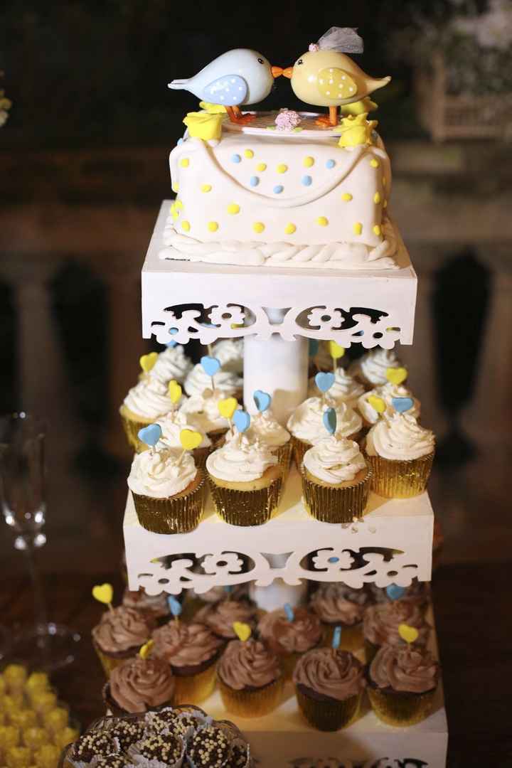 bolo de cupcakes