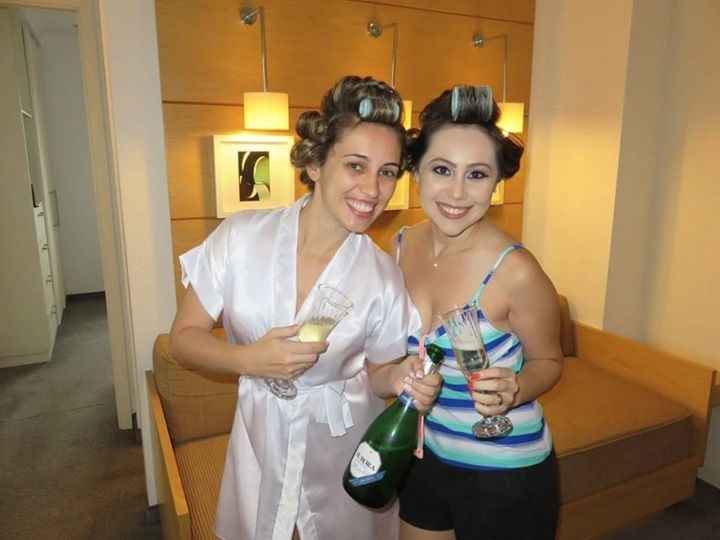 Dia de noiva com a madrinha