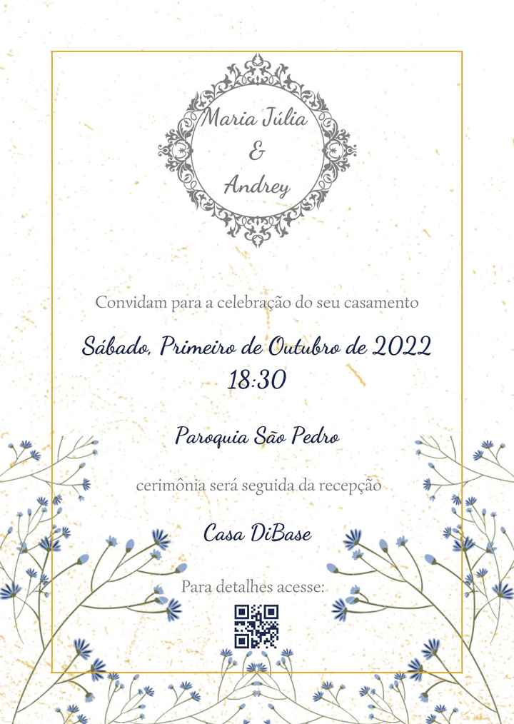 Escolha dos Convites - Atualização - 1