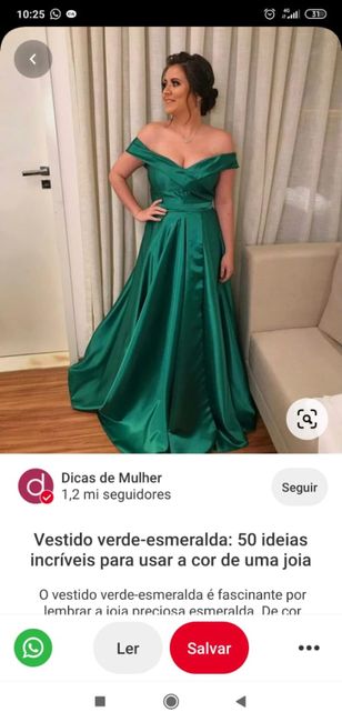 Qual cor escolheram para o vestido das madrinhas? 8