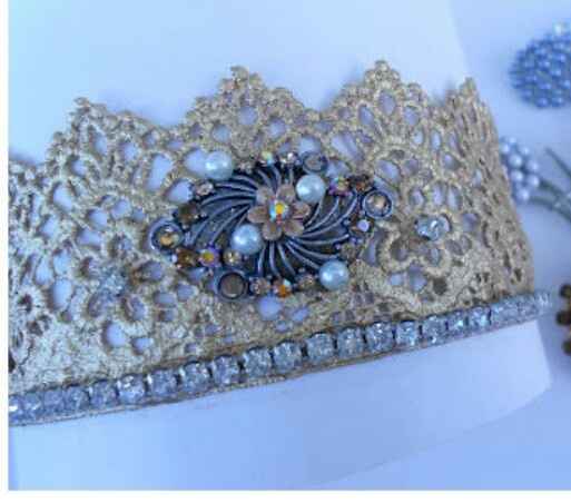 Diy coroa de renda - 1