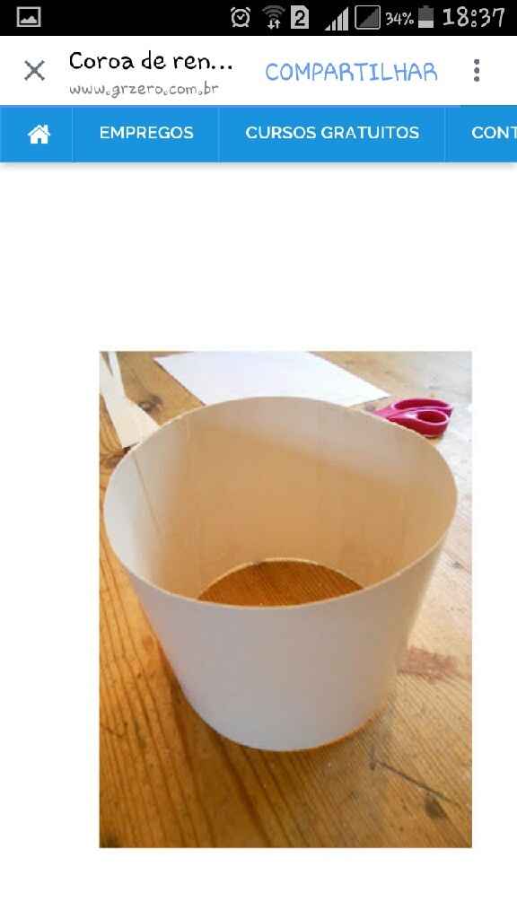 Diy coroa de renda - 5