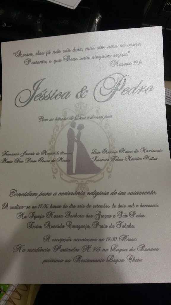 Produção do meu convite de casamento... - 3