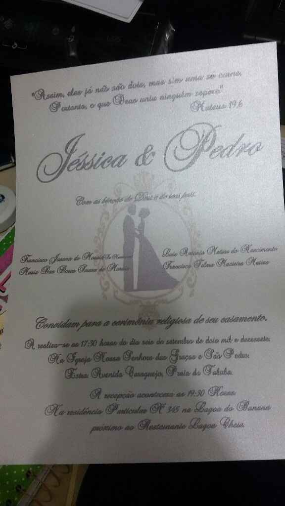 Produção do meu convite de casamento... - 4