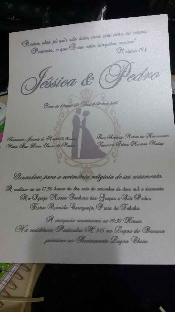Produção do meu convite de casamento... - 5