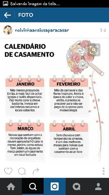 Meses mas favoráveis para casar - 2