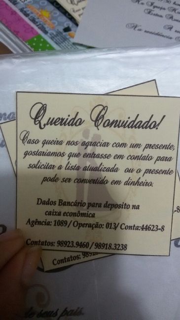 Produção do meu convite de casamento... - 2
