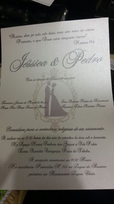 Produção do meu convite de casamento... - 3