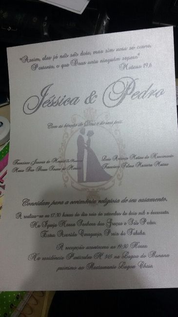 Produção do meu convite de casamento... - 4