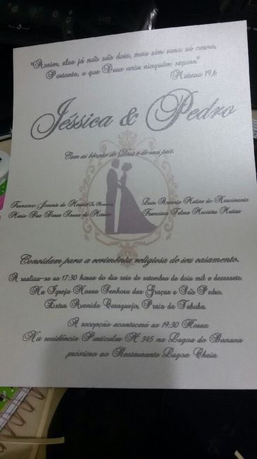 Produção do meu convite de casamento... - 5
