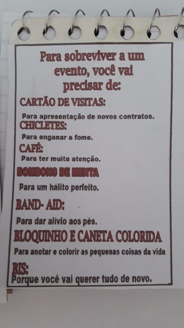 bloquinho de anotações verso