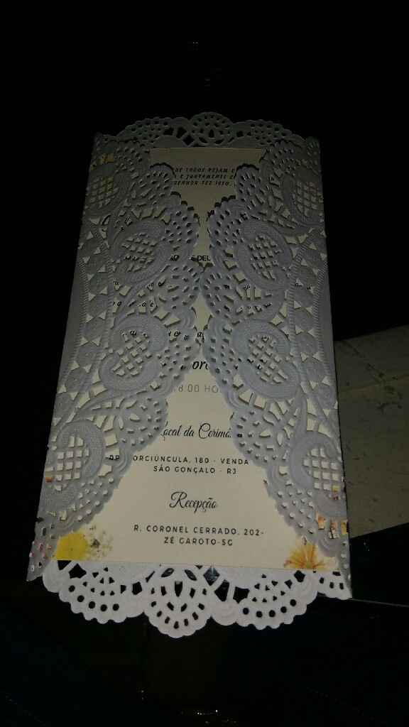 Nosso convite de casamento - 1