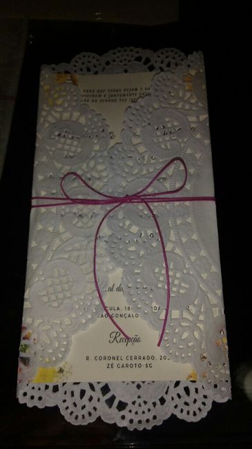 Nosso convite de casamento - 2