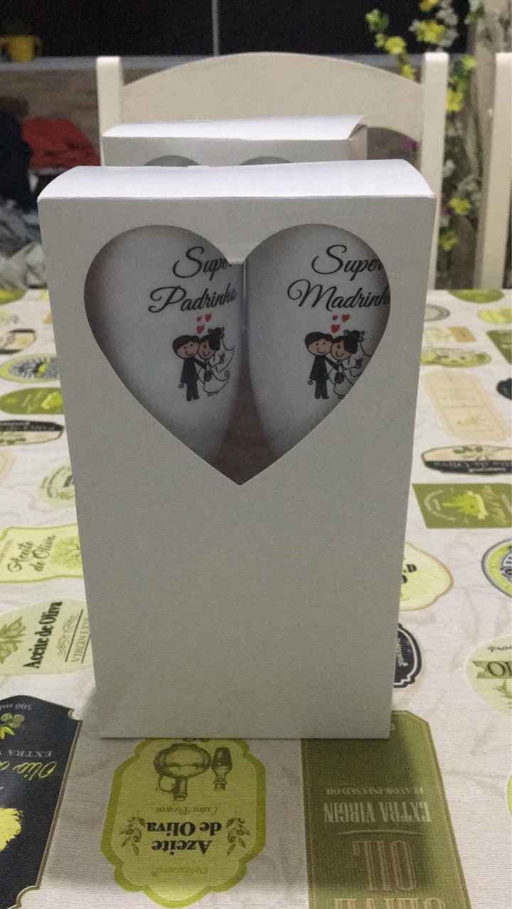 Presentes para Madrinhas/padrinhos no dia da festa - 1