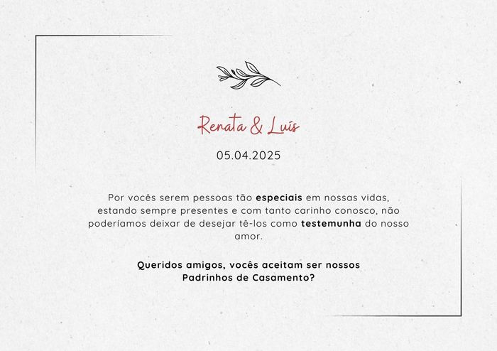 Caixa convite para os padrinhos: e se algum recusar? 1
