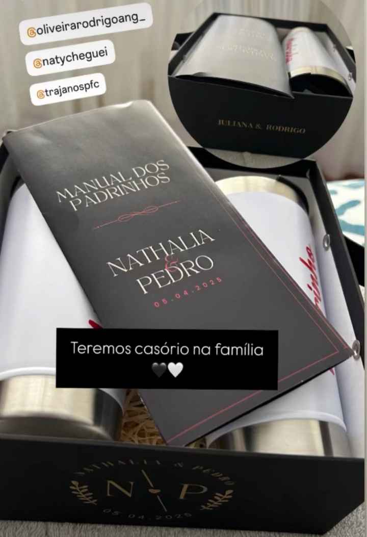 Entrega das caixas dos padrinhos - 1