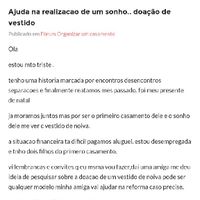  Vestido de noiva para doar - 1