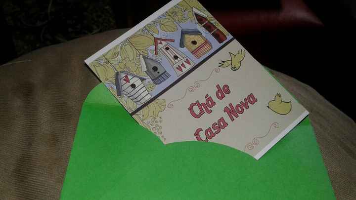 Meu convite chá de casa nova - 2