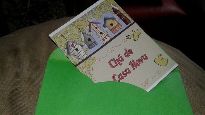 Meu convite chá de casa nova - 2
