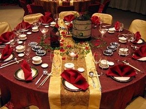 Vermelho e dourado
