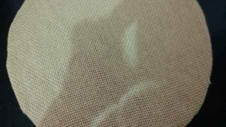 Primeiro teste do sousplat diy de corda de sisal - 1