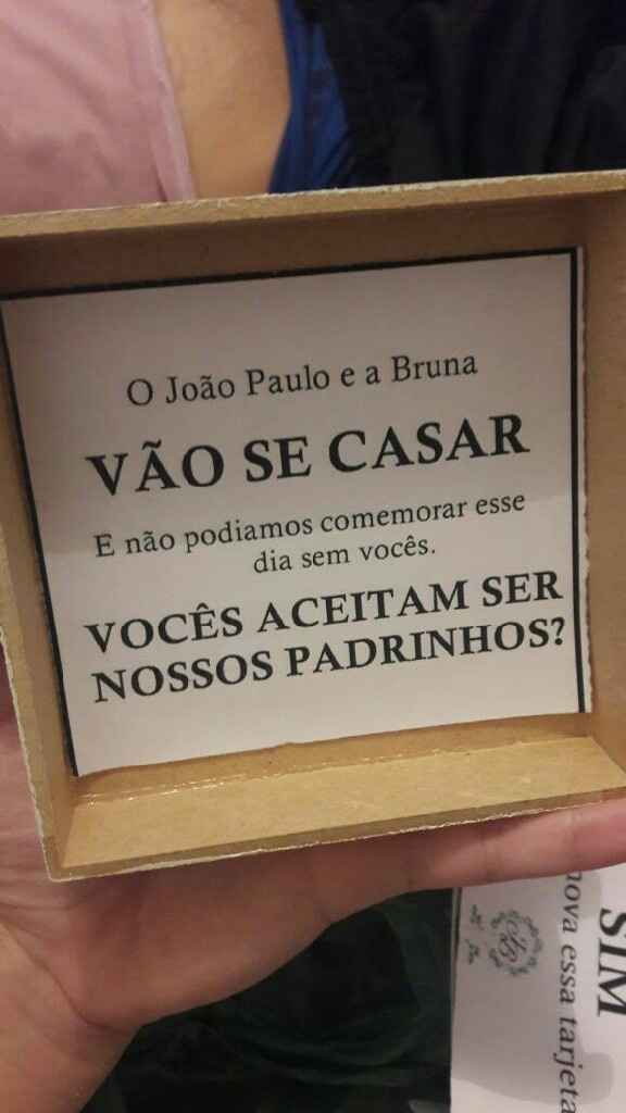 Convite dos padrinhos #diy #euquefiz #vemver - 3