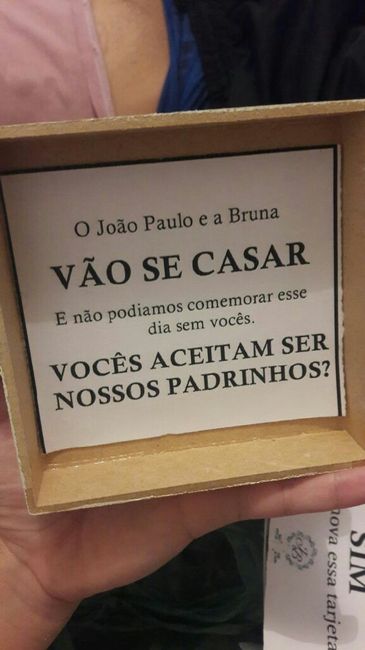 Convite dos padrinhos #diy #euquefiz #vemver - 3