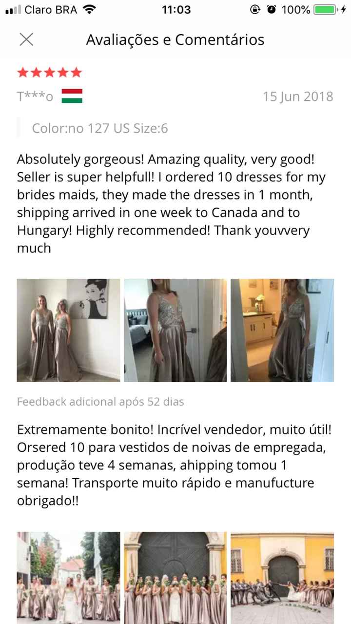 Vestido das madrinhas - 2