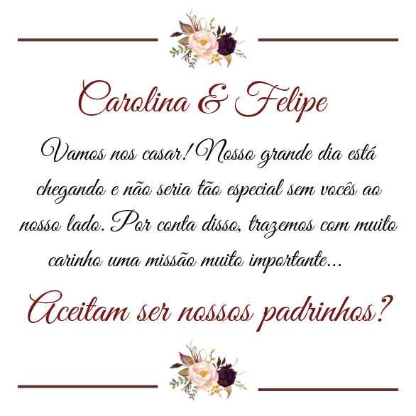 O convite