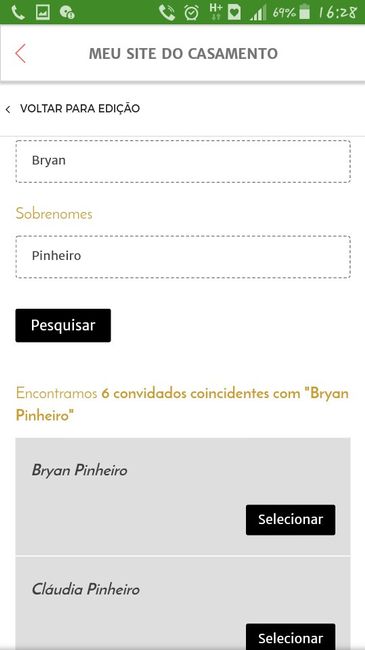 Site de casamento - dificuldades  - 6