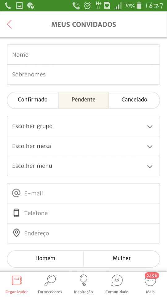 Site de casamento - dificuldades  - 4