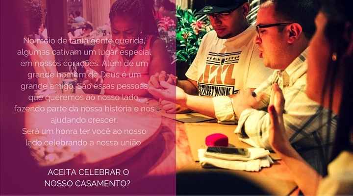 Convite do meu Pastor