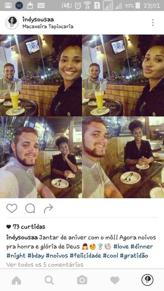 Ja fizeram a comemoraçao do noivado ? - 1