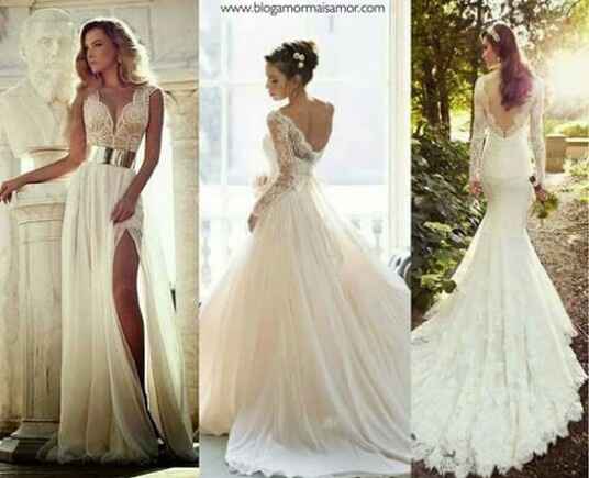 Qual modelo de vestido é mais bonito? - 1