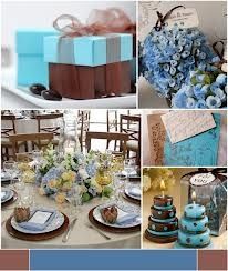 Casamento Azul e Marrom