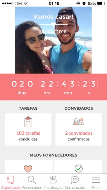 Faltam 20 dias ❤🏡👰🏻🤵🏻💍 #vemabril 2
