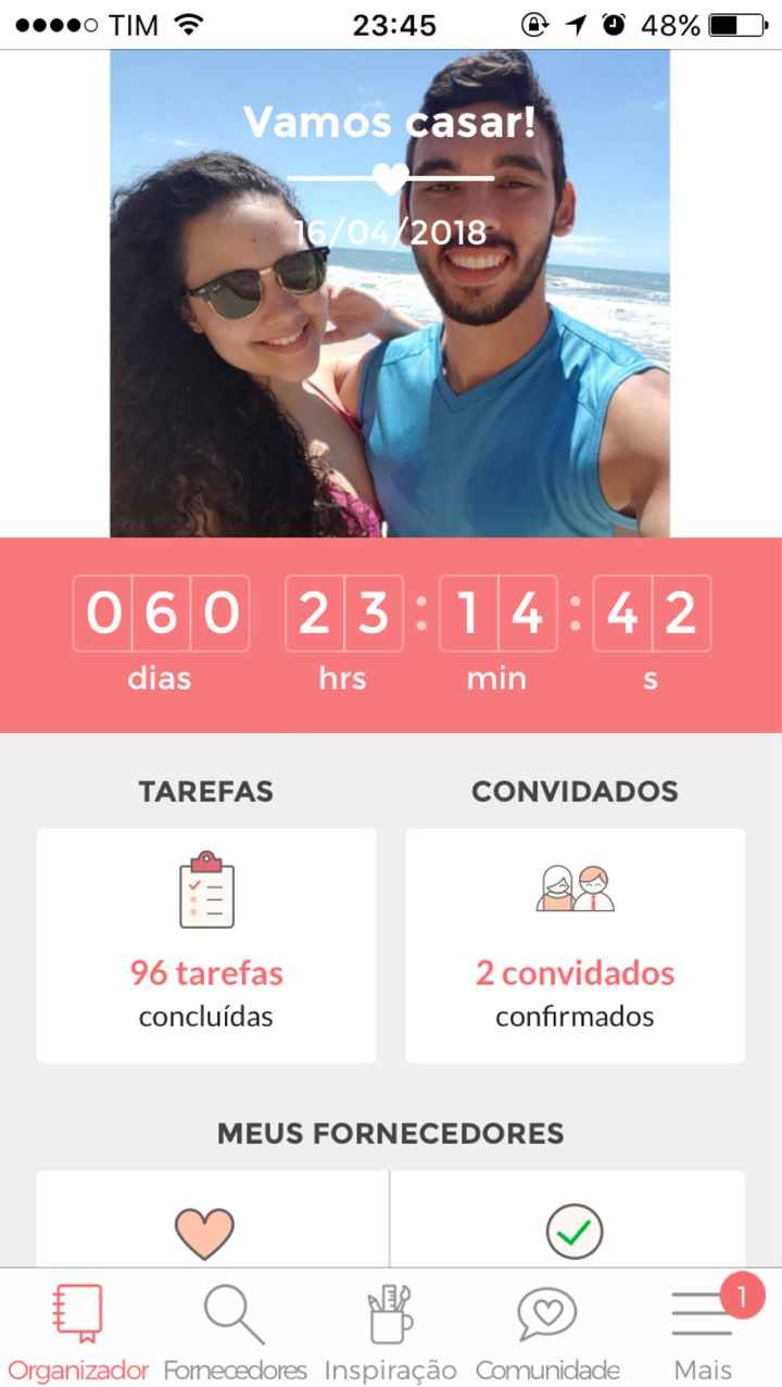  60 dias 😱🙏🏿❤ #vemabril #noivasdeabril - 2