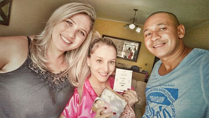 Entregando convite dos padrinhos - 1