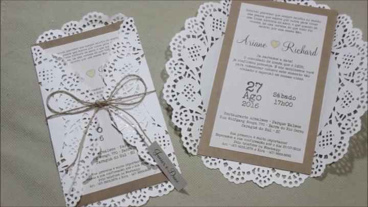 Convite diy (faça você mesma) - 1