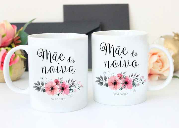 Caneca mãe da noiva e noivo