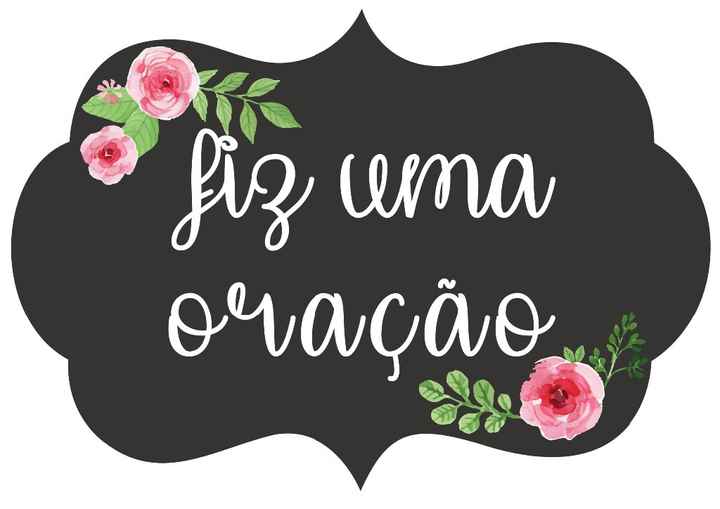Fiz uma oração...