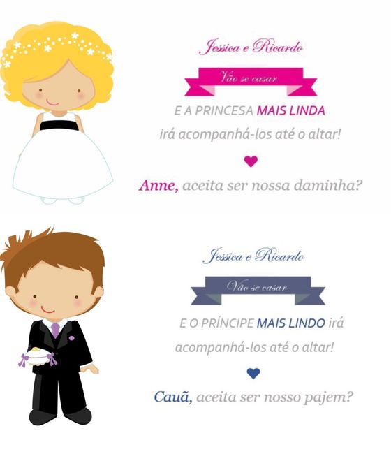 Convite de damas e pagens - 2