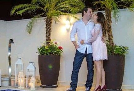 Roupa para noivado com piscina e churrasco 2