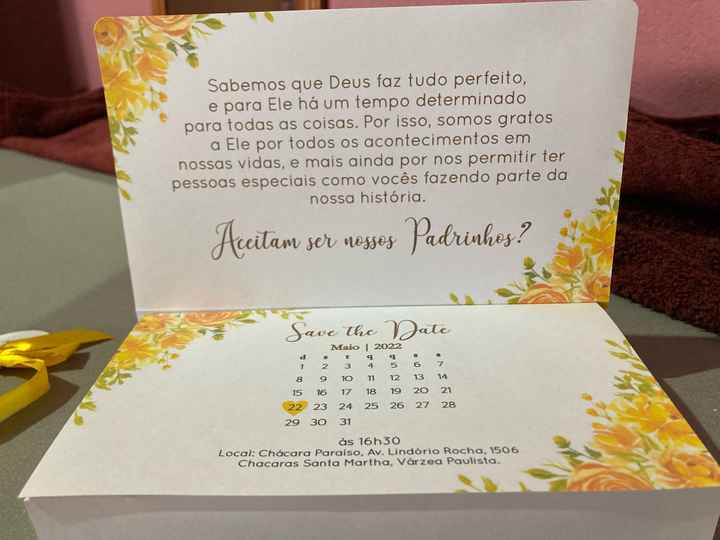 Convite padrinhos - 2