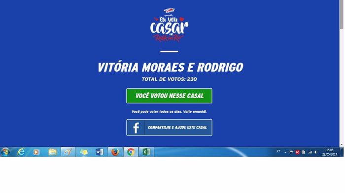 Boa sorte noivinha ♥