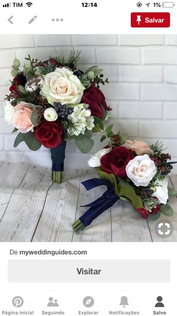 Meu buquê de noiva em um casamento marsala 1