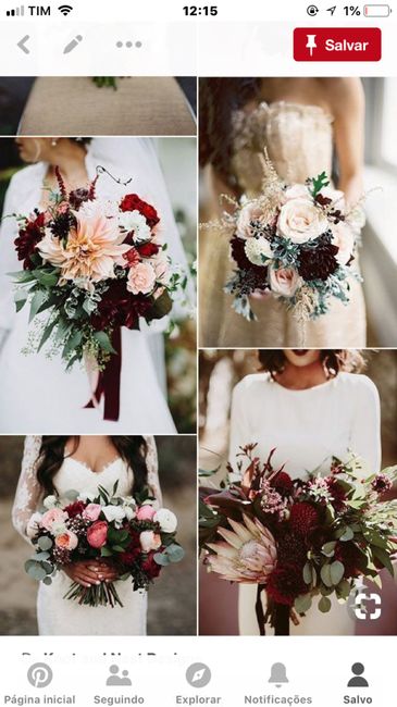 Meu buquê de noiva em um casamento marsala 2